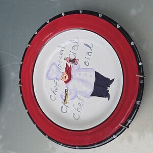 Certified International- Chef Special Hanging plate Jennifer Brinkley Art 9"